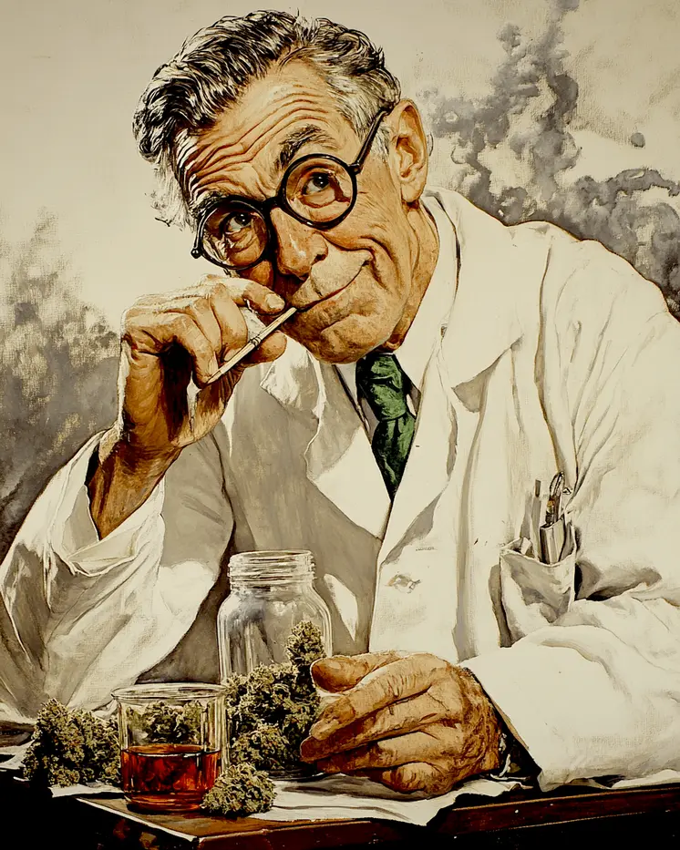 Smokin' Doc Marijuana Wall Art Prints – 8″x10″ Artwork for 11″x14″ Frame