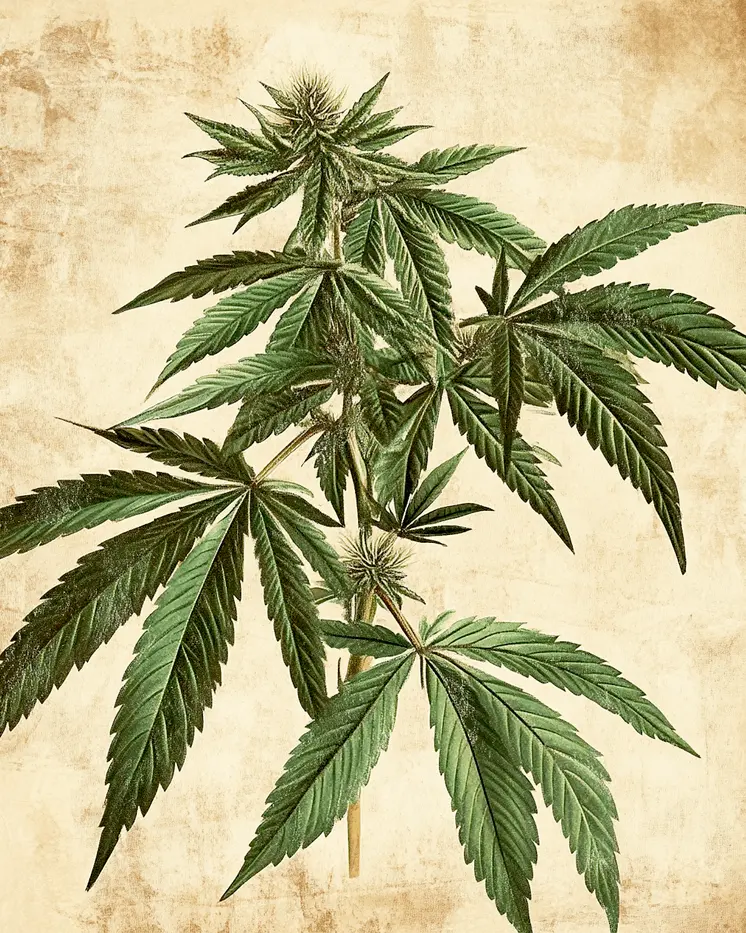 Marijuana Plant Wall Art Prints – 8″x10″ Artwork for 11″x14″ Frame