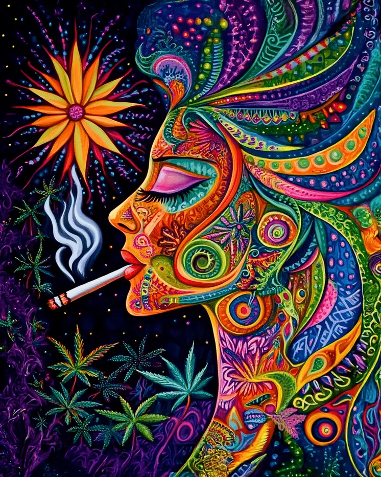 Sweet Puff Marijuana Wall Art Prints – 8″x10″ Artwork for 11″x14″ Frame