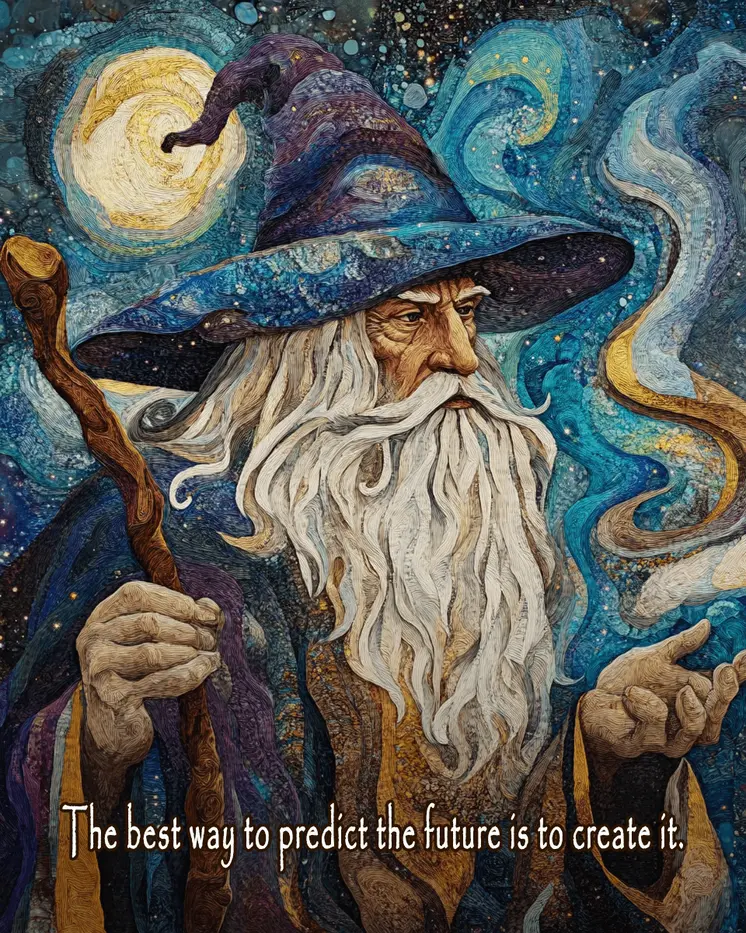 Predict the Future - Wizard Logic Wall Art Prints – 8″x10″ Artwork for 11″x14″ Frame