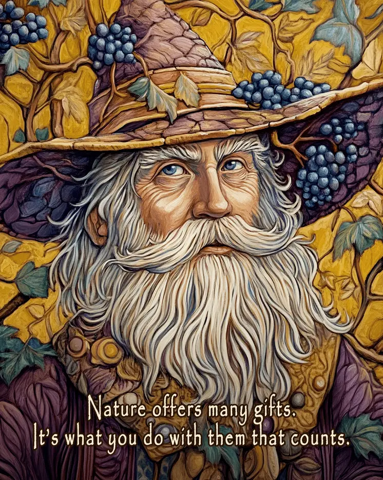 Nature Offers Gifts - Wizard Logic Wall Art Prints – 8″x10″ Artwork for 11″x14″ Frame