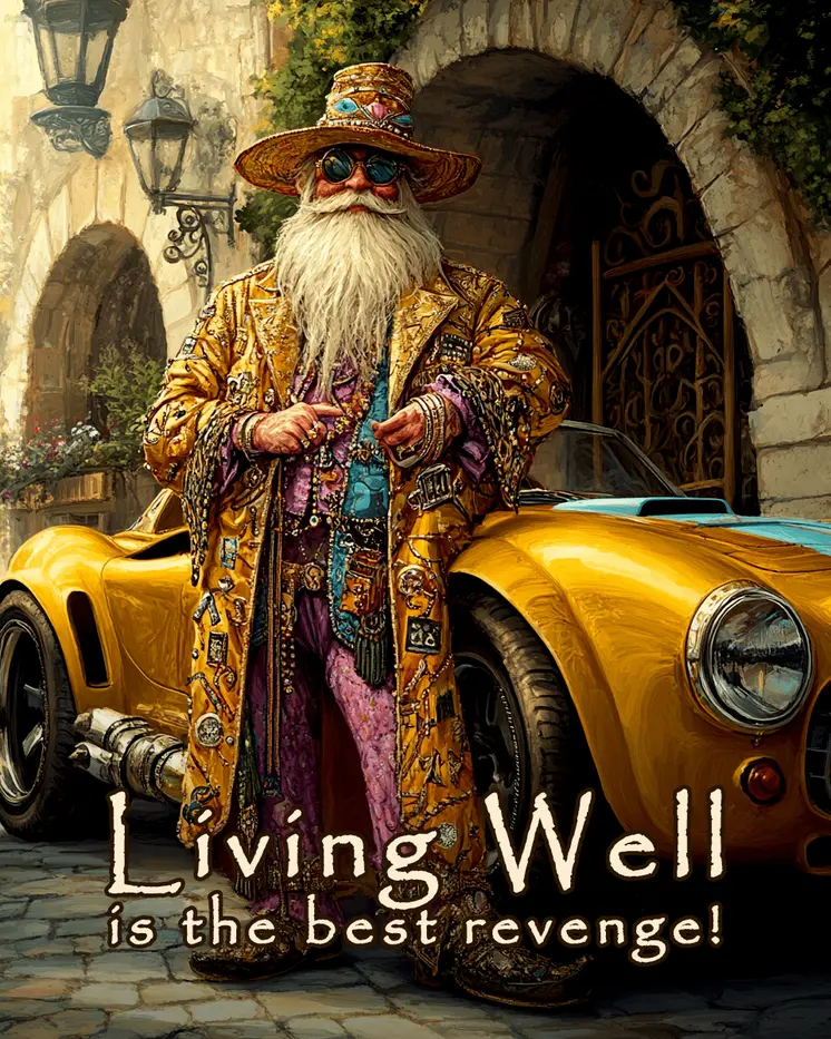 Living Well - Wizard Logic Wall Art Prints – 8″x10″ Artwork for 11″x14″ Frame