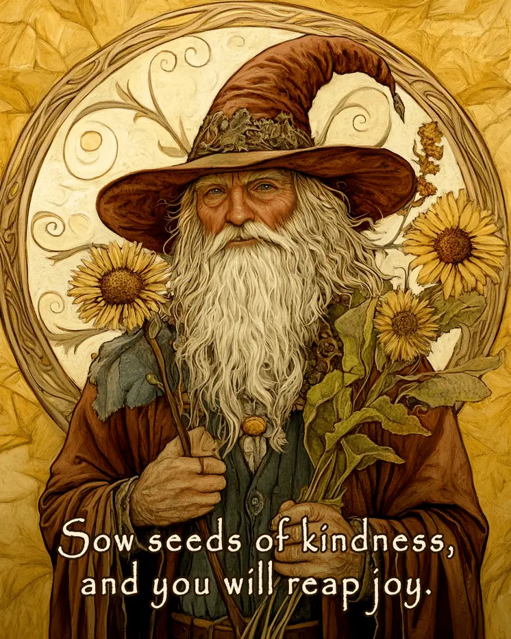 Sow Seeds - Wizard Logic Wall Art Prints – 8″x10″ Artwork for 11″x14″ Frame