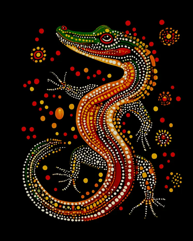 Gator - Australian Wildlife Wall Art Prints – 8″x10″ Artwork for 11″x14″ Frame