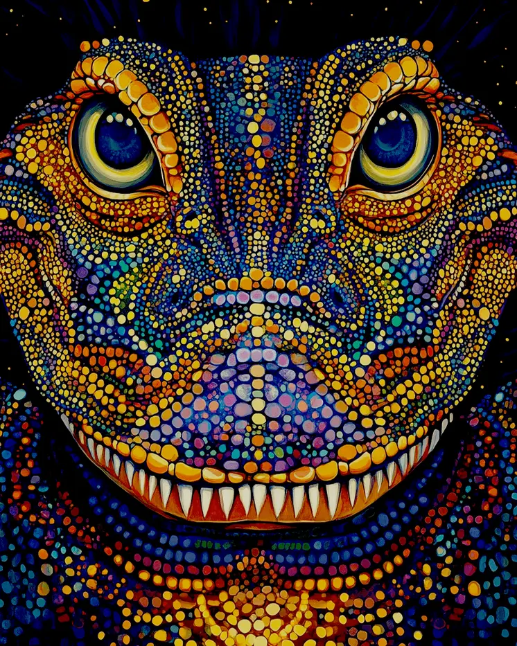 Gator Face - Australian Wildlife Wall Art Prints – 8″x10″ Artwork for 11″x14″ Frame