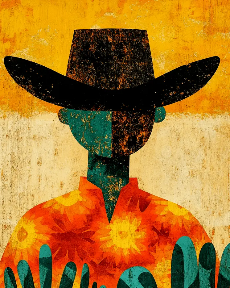 Two Face - Southwestern Decor Art Prints – 8″x10″ Artwork in 11″x14″ Mat