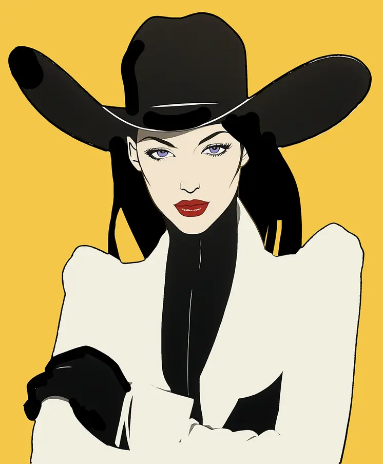 Golden Cowgirl – Sophisticated Cowgirls 8″x10″ Artwork in 11″x14″