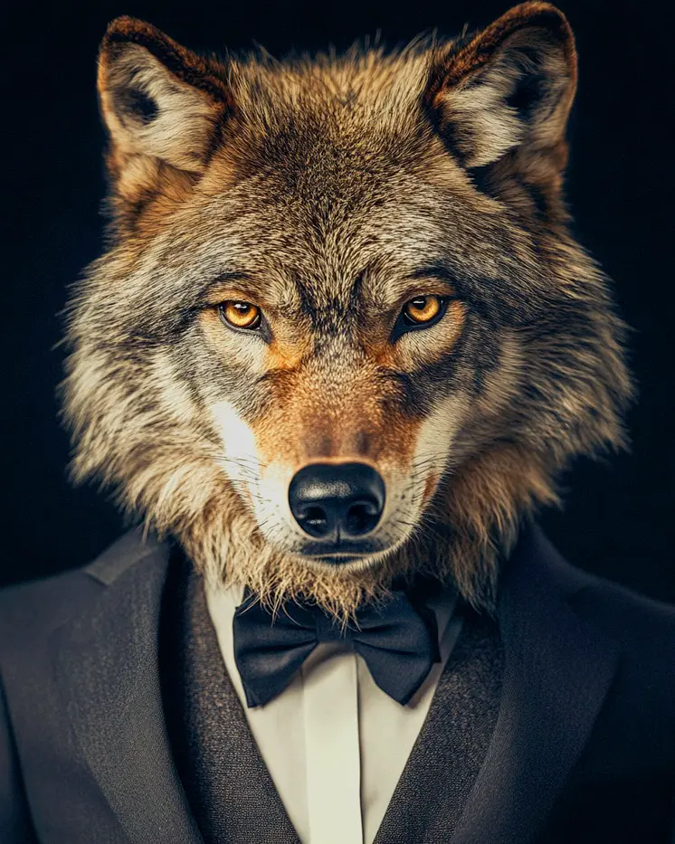 Wolf Head Shot - Animal Elite Wall Art Prints – 8″x10″ Artwork for 11″x14″ Frame