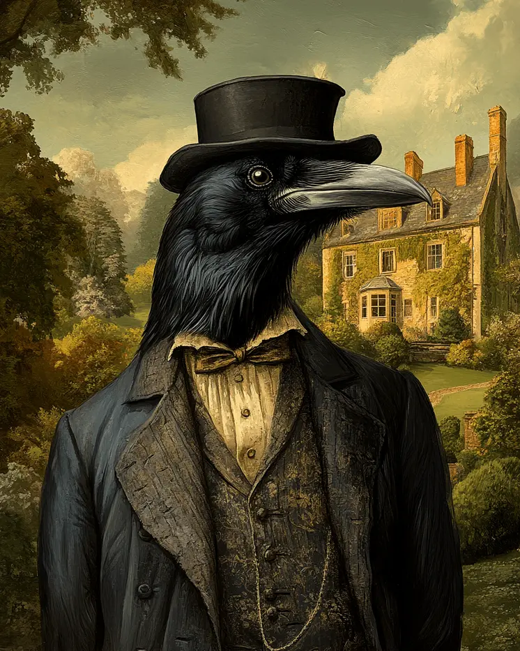 Duke Raven - Animal Elite Wall Art Prints – 8″x10″ Artwork for 11″x14″ Frame
