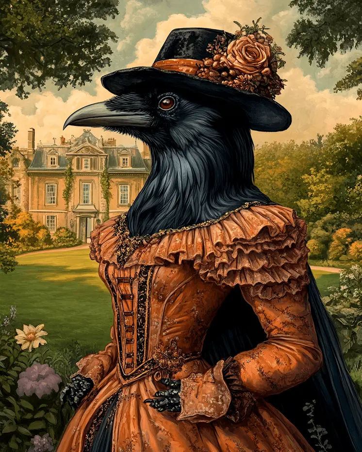 Duchess Raven - Animal Elite Wall Art Prints – 8″x10″ Artwork for 11″x14″ Frame