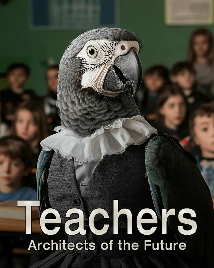 Teachers are the Architects of the Future - Teacher & Education Art Prints - 8"x10" Artwork for 11"x14" Frame