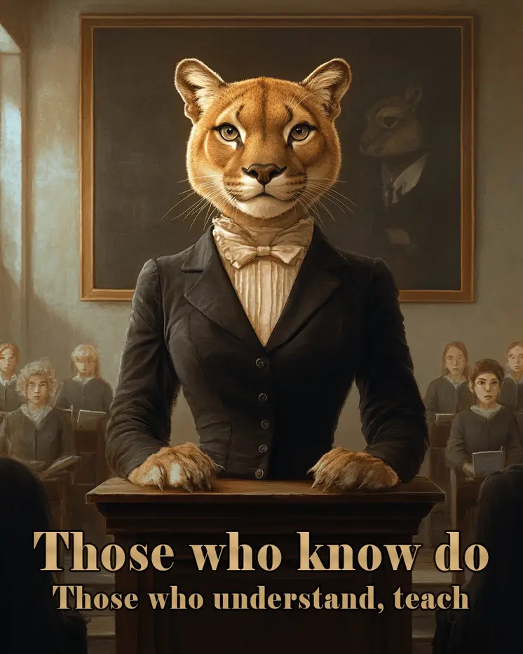 Those who know do. Those who understand, teach - Teacher & Education Art Prints - 8"x10" Artwork for 11"x14" Frame