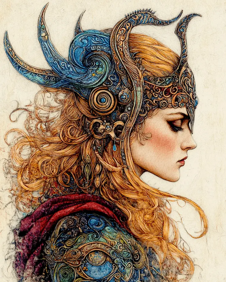 Fabulous Freya - Freya the Norse Goddess Wall Art Prints – 8″x10″ Artwork for 11″x14″ Frame