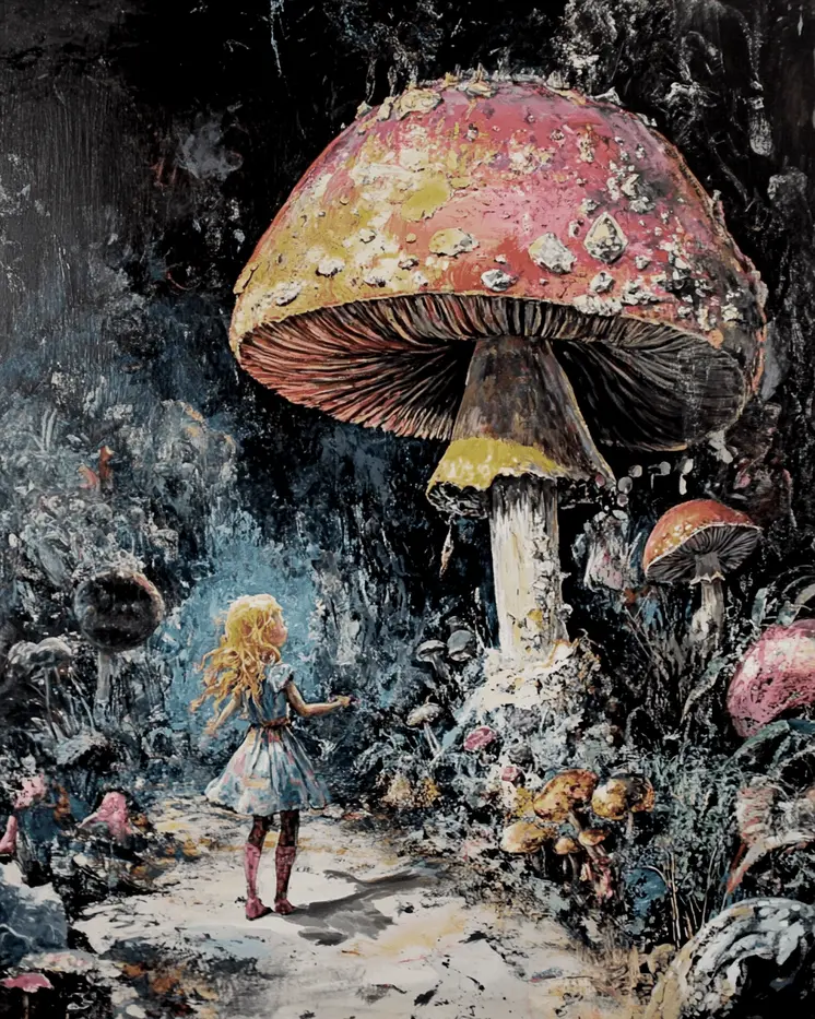 Trying to Reason with a Shroom - Mushroom Art Prints - 8"x10" Art Print for 11"x14" Frame