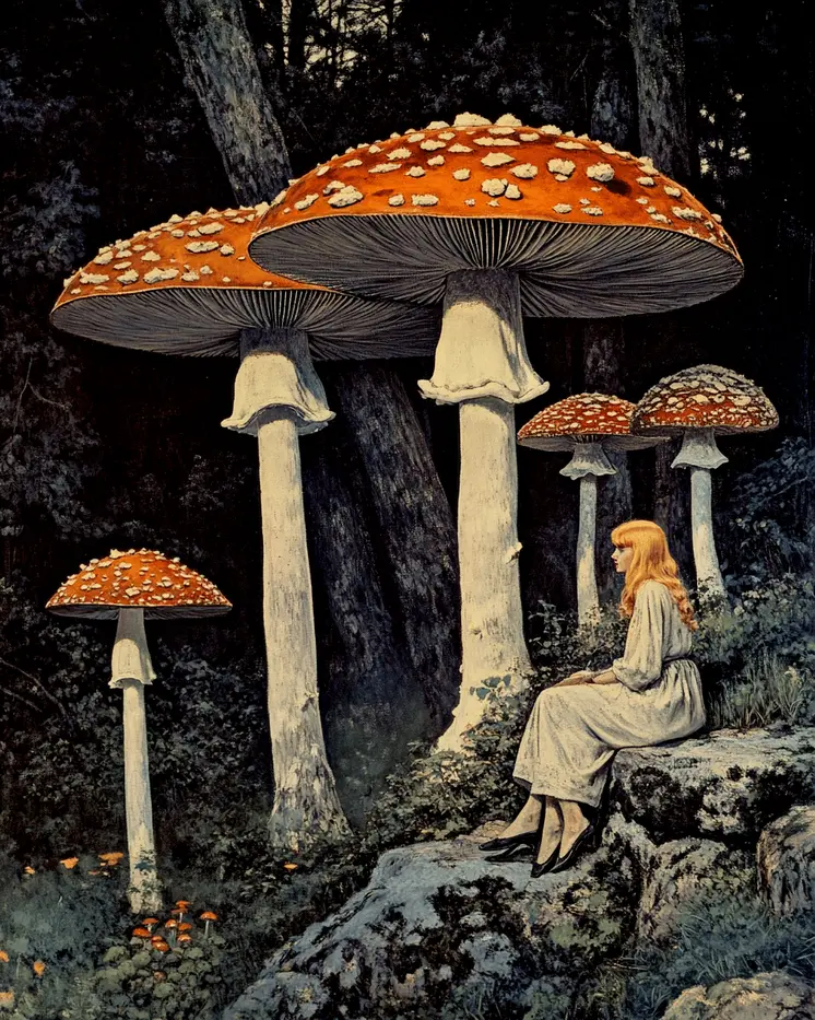 Shroom Dream - Mushroom Art Prints - 8"x10" Art Print for 11"x14" Frame