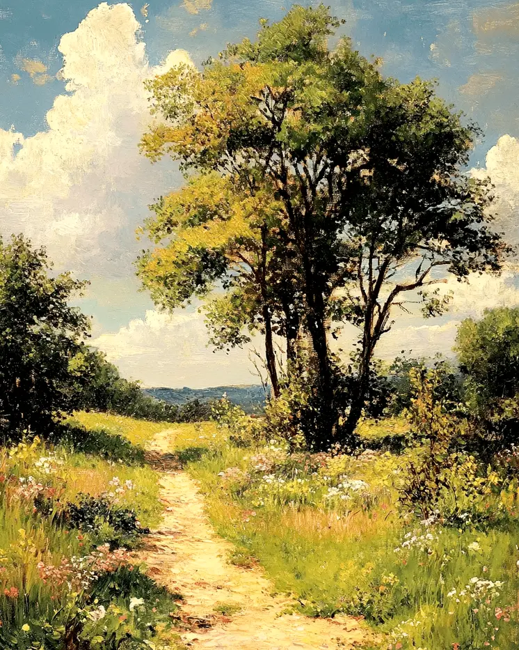 Baxter's Old Farm Path - Nature Art Prints - 8"x10" Artwork for 11"x14" Frame