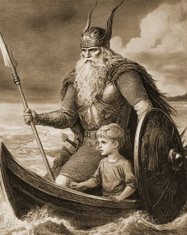 The Apprentice - Odin the Norse God Wall Art Prints – 8″x10″ Artwork for 11″x14″ Frame
