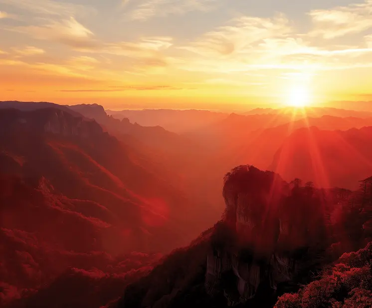 Sunrise Landscape  - Wall Art Print - Moody Ethereal Landscapes - 10"x8" Artwork - 14"x11" Mat