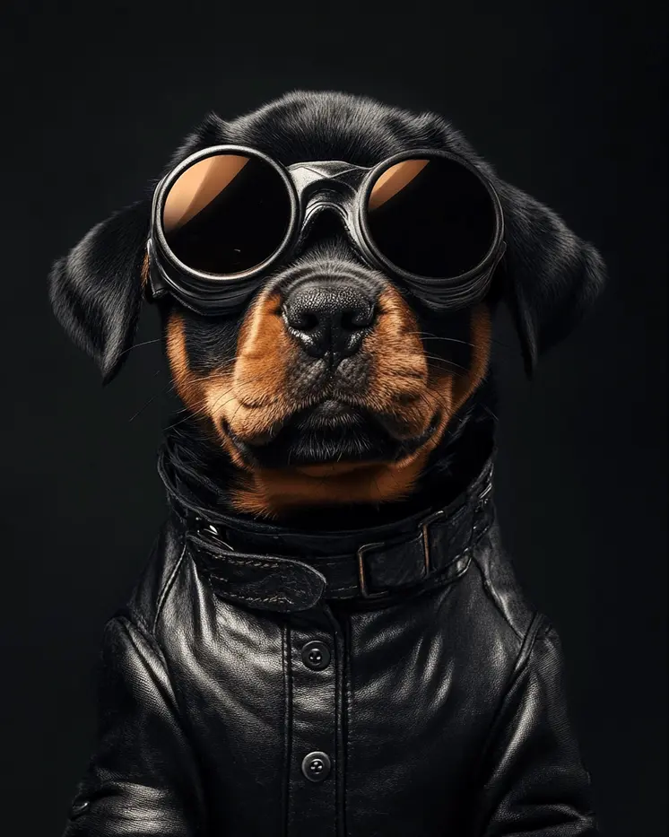 Roger the Rottweiler - Pet Superheros Art Prints – 8″x10″ Artwork for 11″x14″ Frame
