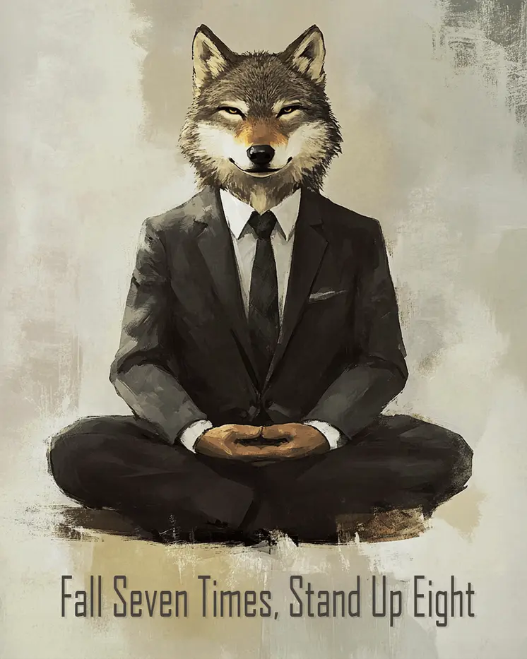 Stand Up - Animals in Business Art Prints - 8"x10" Artwork for 11"x14" Frame