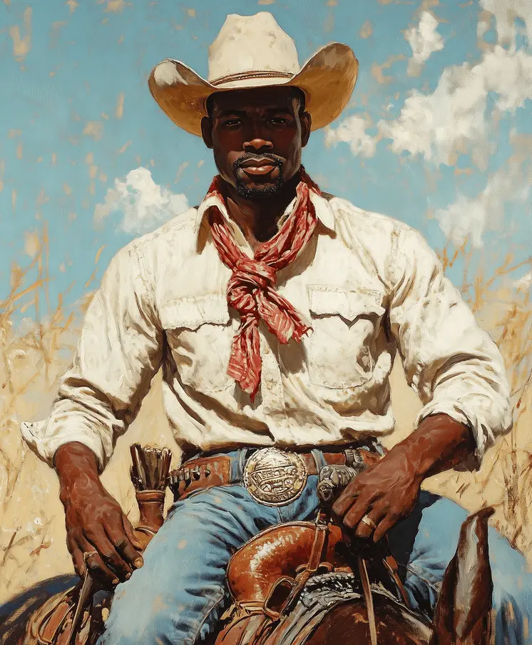 Cowboy Painted on Barn Board - Cowboy Western Art Prints 8"x10" Artwork