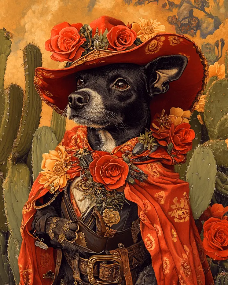 Chica Chihuahua - American Southwest Art Prints - 8"x10" Artwork for 11"x14" Frame