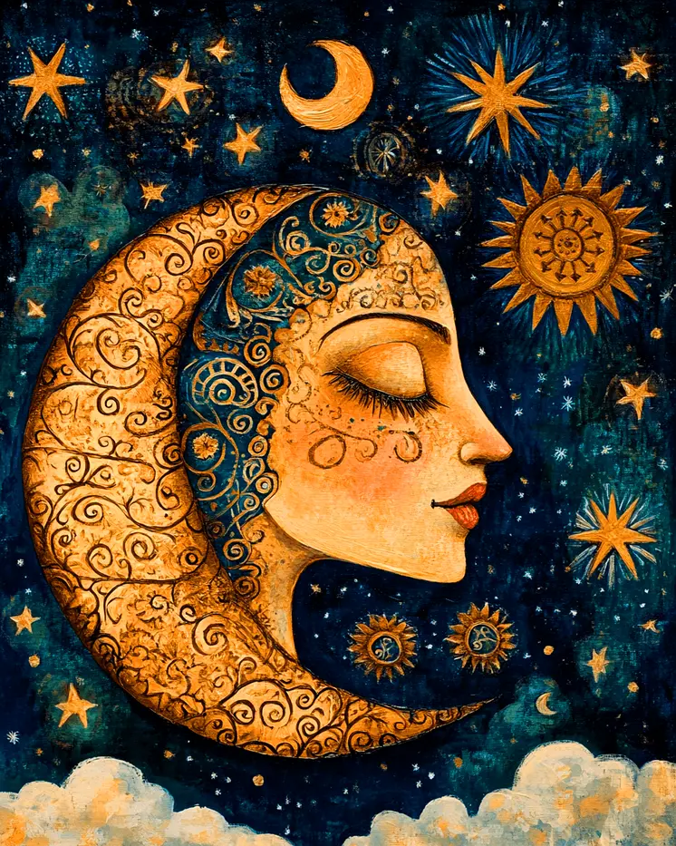 Cosmic Lady - Aliens, Spaceships  Outer-Space Wall Art Prints – 8″x10″ Artwork for 11″x14″ Frame