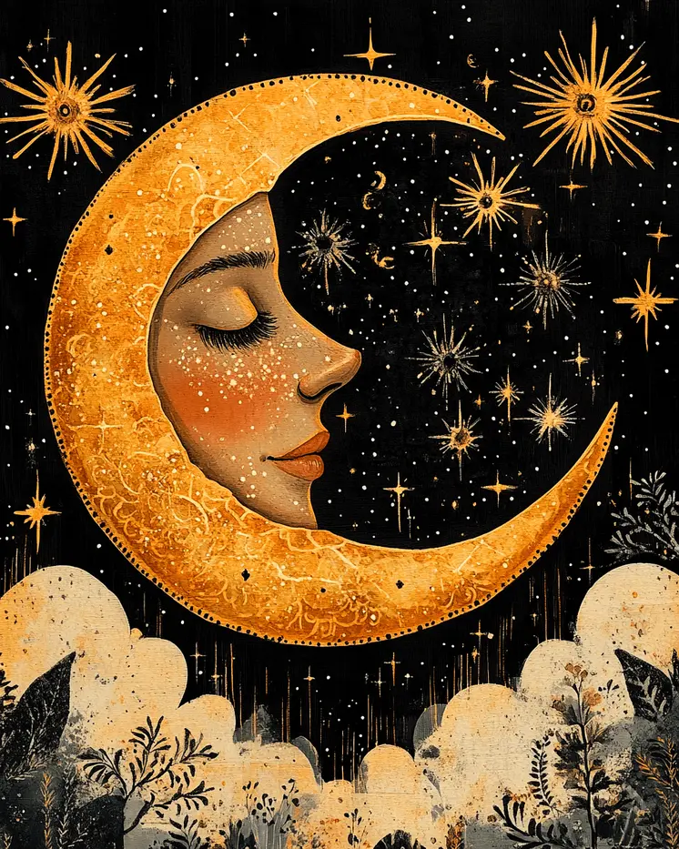Moonface - Aliens, Spaceships  Outer-Space Wall Art Prints – 8″x10″ Artwork for 11″x14″ Frame