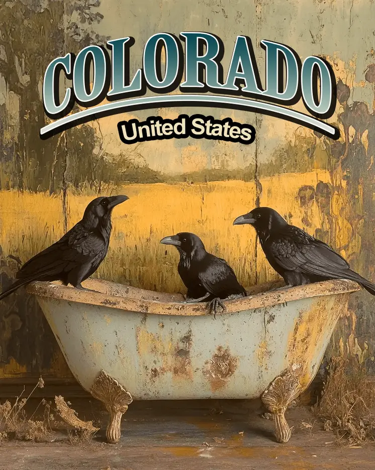 Three Ravens - Colorado Art Prints – 8″x10″ Artwork for 11″x14″ Frame