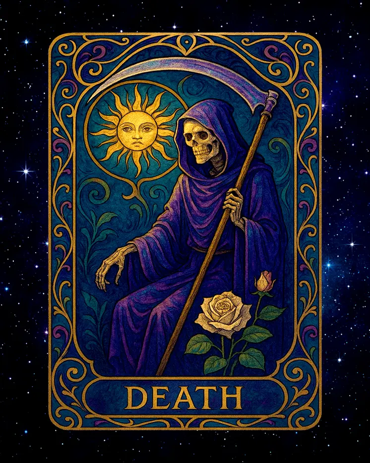 Death - Tarot Card Art Prints – 8″x10″ Artwork for 11″x14″ Frame