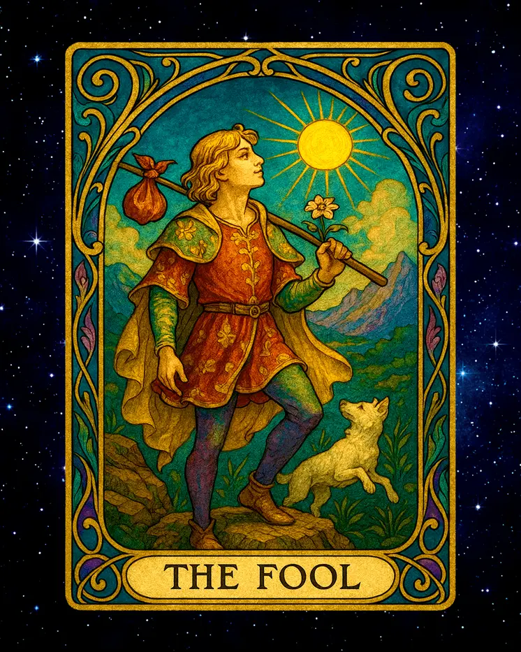The Fool - Tarot Card Art Prints – 8″x10″ Artwork for 11″x14″ Frame