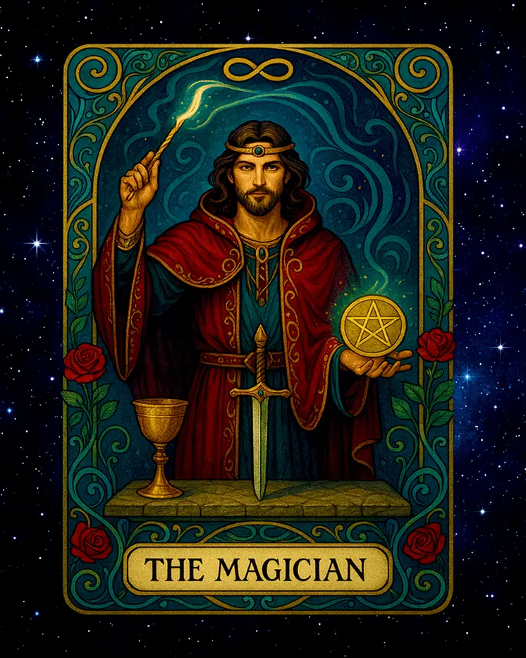 The Magician - Tarot Card Art Prints – 8″x10″ Artwork for 11″x14″ Frame