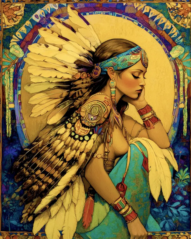 High Desert Eagle Fairy - Southwestern Art Prints 8"x10" Artwork for 11"x14" Frame