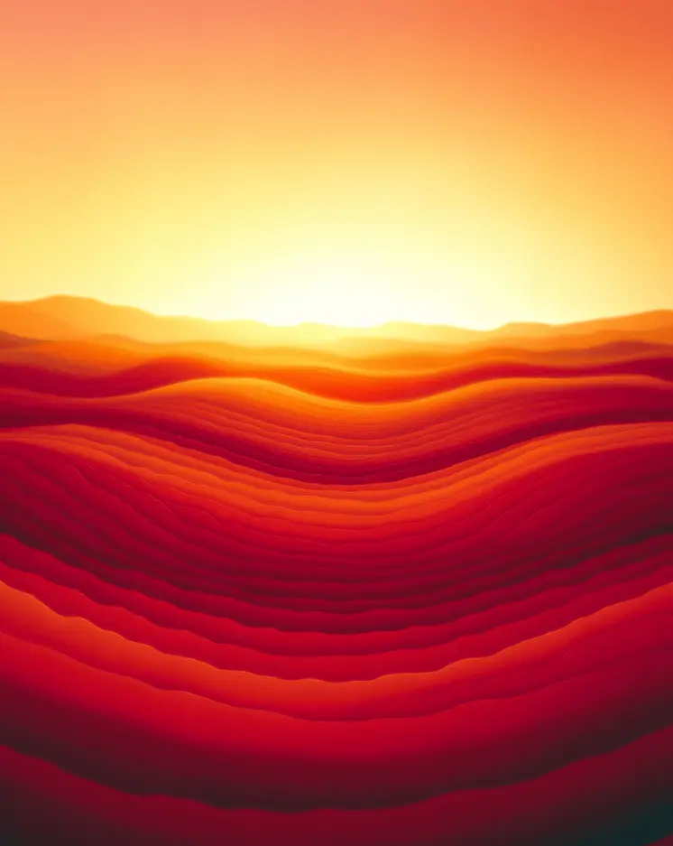 Desert Rippled Sand Sunset 8"x10" Art Print