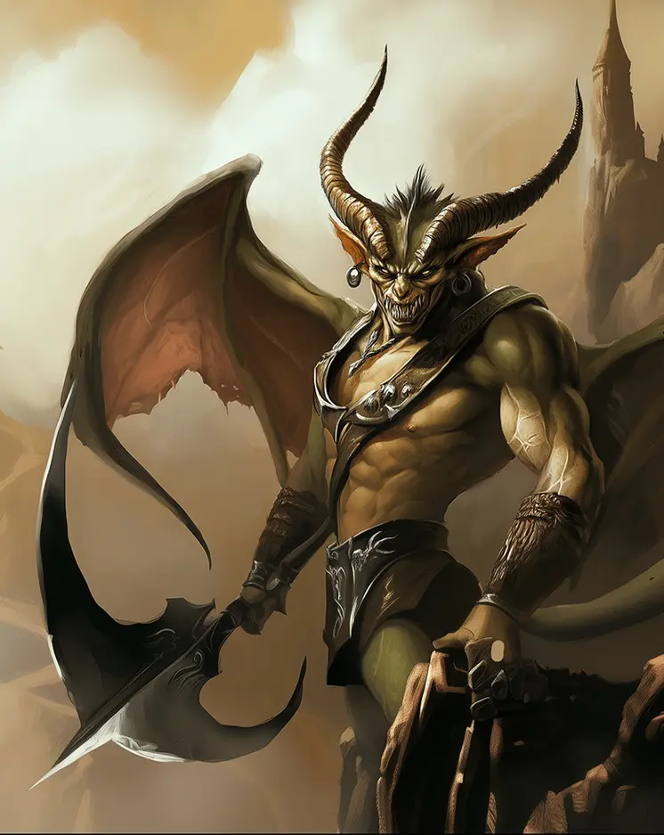 Gree Warrior Character Characters art print - Fantasy Quest Adventure Prints – 8″x10″ Artwork in 12″x14″ Mats