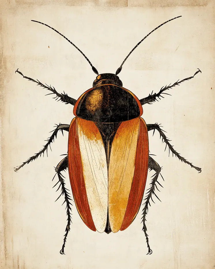 Cockroach - Wildlife Art Prints – 8″x10″ Artwork for 11″x14″ Frame