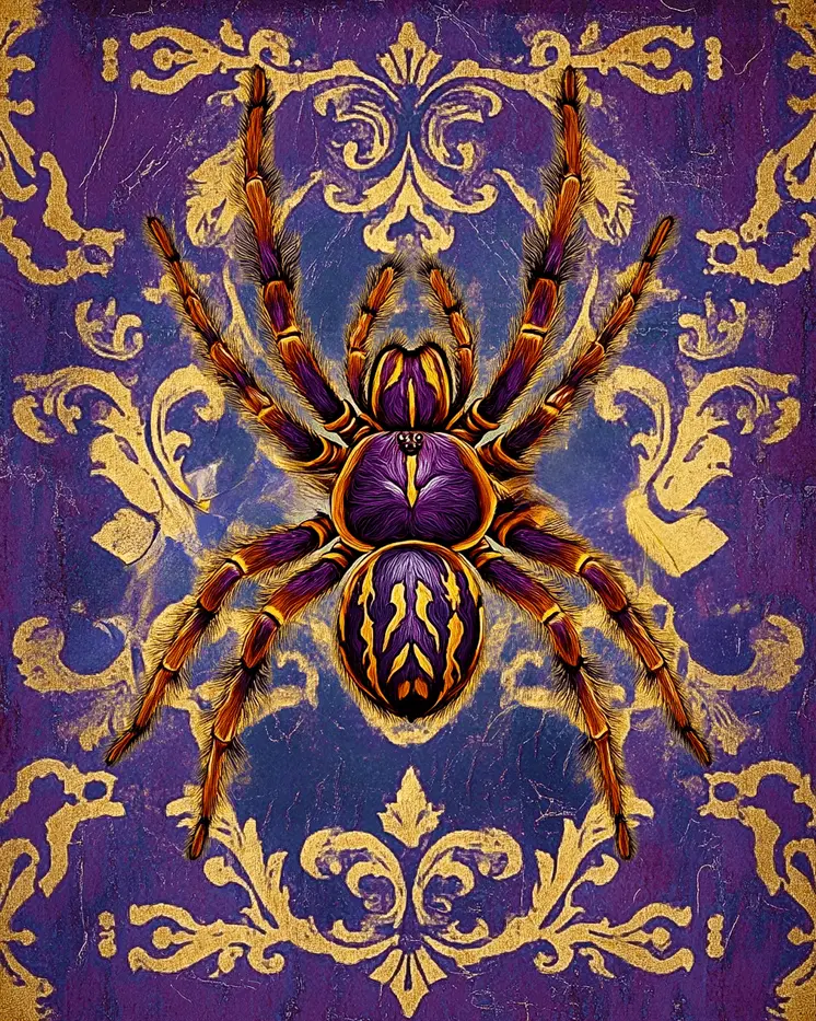 Stylized Tarantula #1 - Pet Modern Art Prints – 8″x10″ Artwork for 11″x14″ Frame
