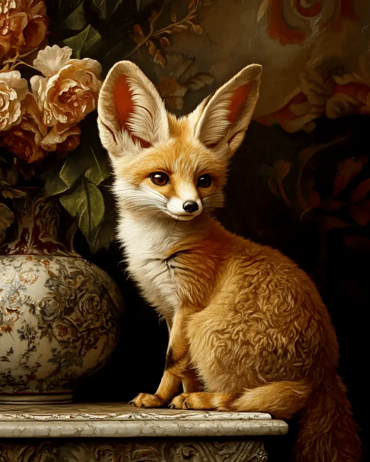Fennec Fox - Animal Still Life Art Prints – 8″x10″ Artwork for 11″x14″ Frame