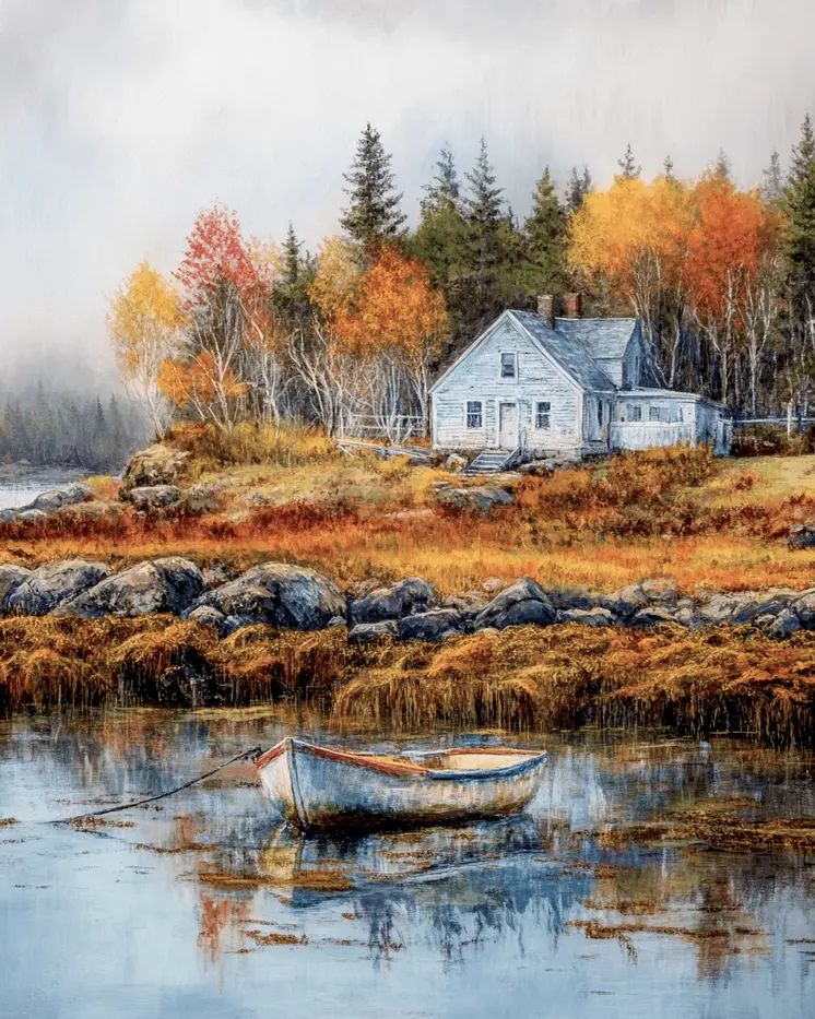 Lobsterman's Home - Coastal Art Prints - 8"x10" Artwork
