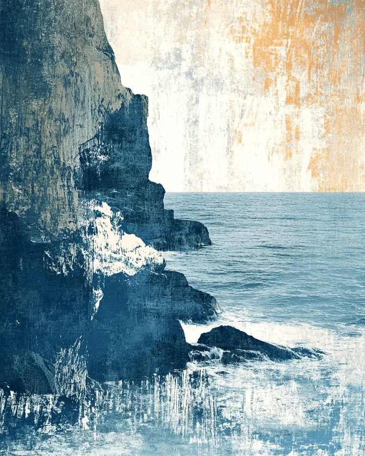 Northern Cliffs - Coastal Art Prints - 8"x10" Artwork