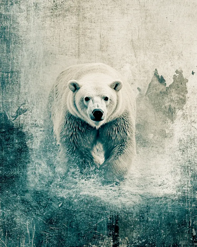 Dystopian Polar Bear Art Prints - 8"x10" Artwork