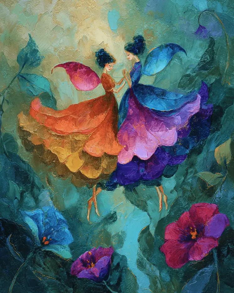 Cherished Love Art Print - Fairies 8"x10" Artwork