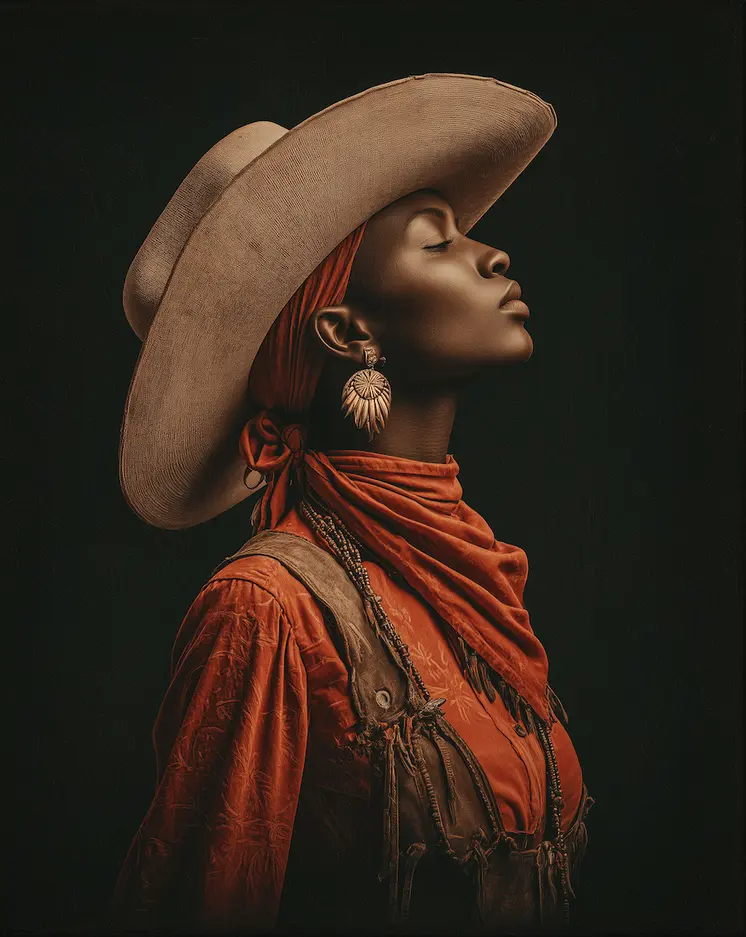 International Cowgirl 5 - International Cowgirl Keepsake Art Prints 8"x10" Artwork for 11"x14" Frame