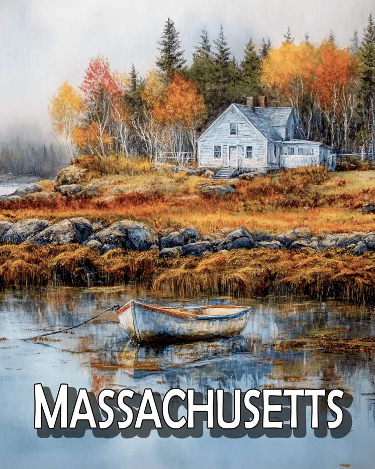 Lobsterman's Home - Massachusetts Souvenir Art Prints - 8"x10" Artwork