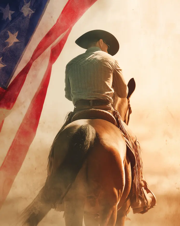 American Life- End of a Good Day - Americana Country Life Art Prints - 8"x10" Artwork for 11"x14" Frame