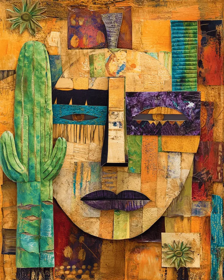 Desert Face - American Southwest Art Prints - 8"x10" Artwork for 11"x14" Frame