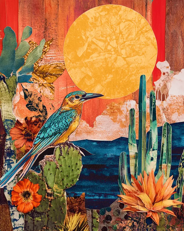 Desert Morning Song - American Southwest Art Prints - 8"x10" Artwork for 11"x14" Frame