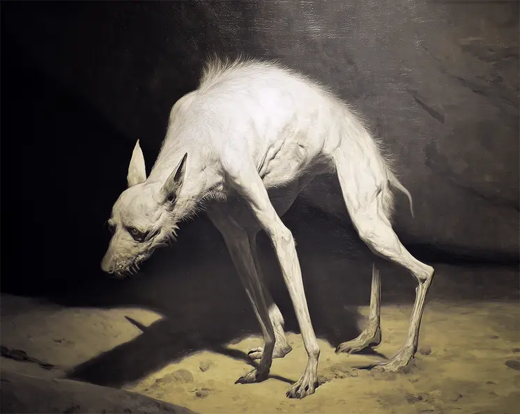 Chupie - Misunderstood Chupacabra - Cryptids Art Prints - 10"x 8" Artwork