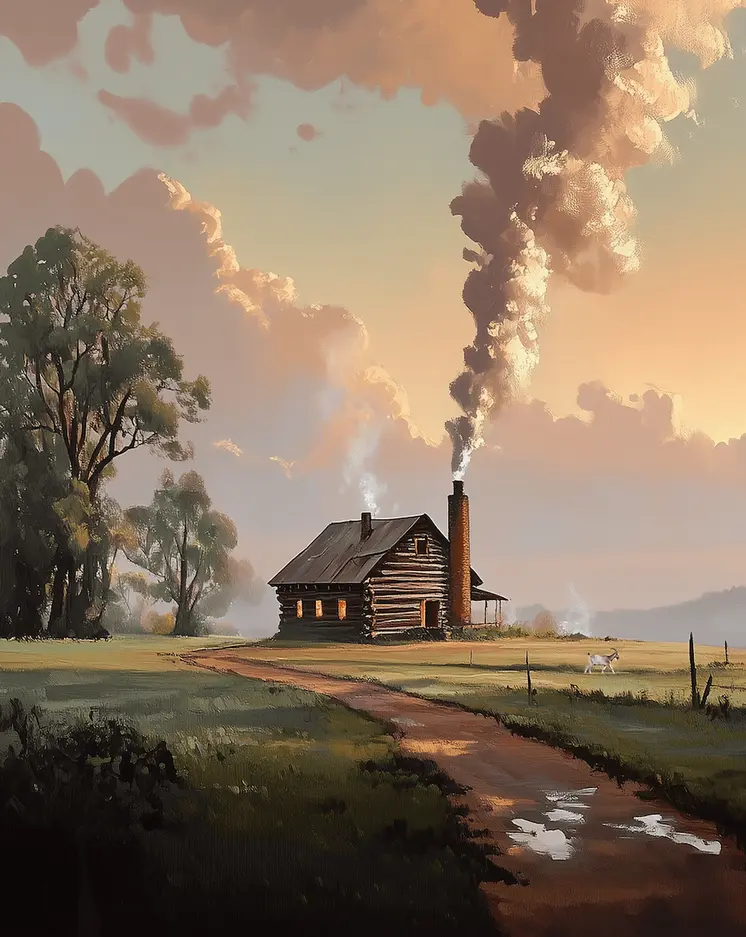 Spring Has Sprung at Last - Classic Landscape 8"x10" Art Print