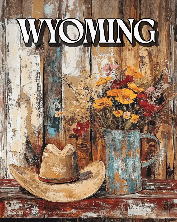 American Great Plains Still-Life - Wyoming Souvenir Art Prints - 8"x10" Artwork